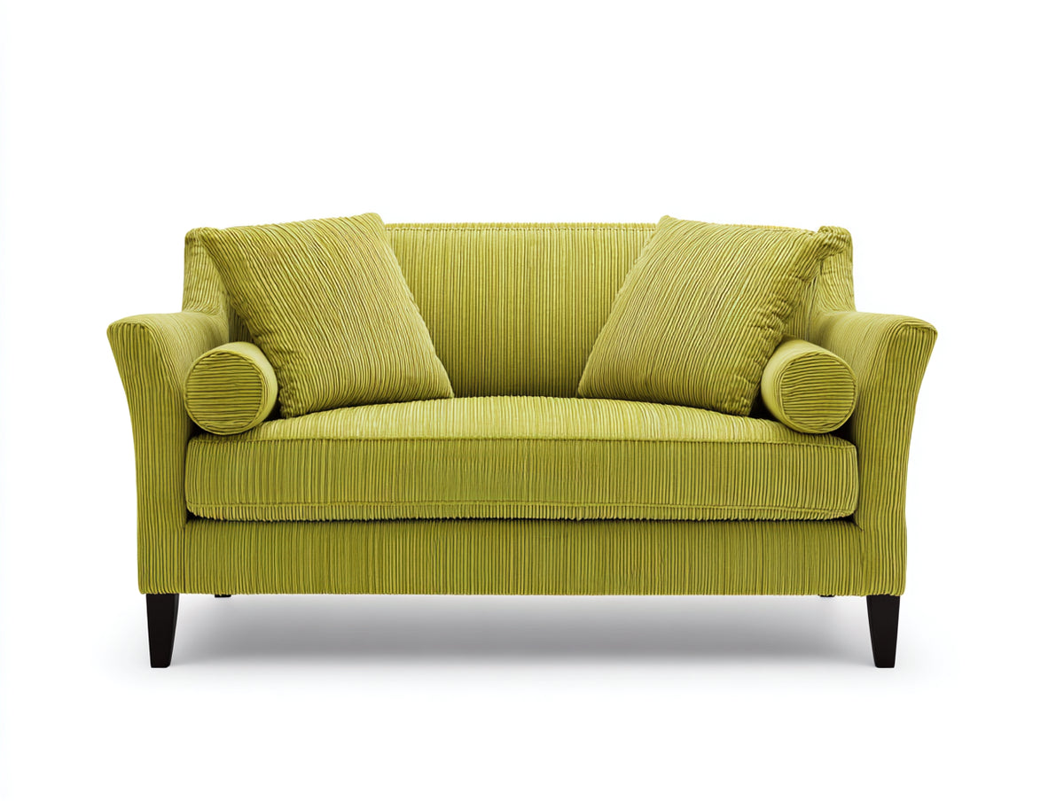 Divano a due posti - tessuto - 160x88x84 cm - verde lime - contemporaneo