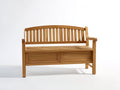 Panche da giardino - Legno - 131x60x94 cm - Marrone miele - Stile classico con contenitore